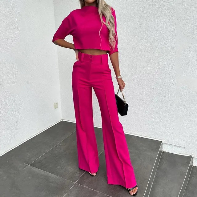 Skylar | Stylish two-piece set Fuchsia Two Pieces Sets
