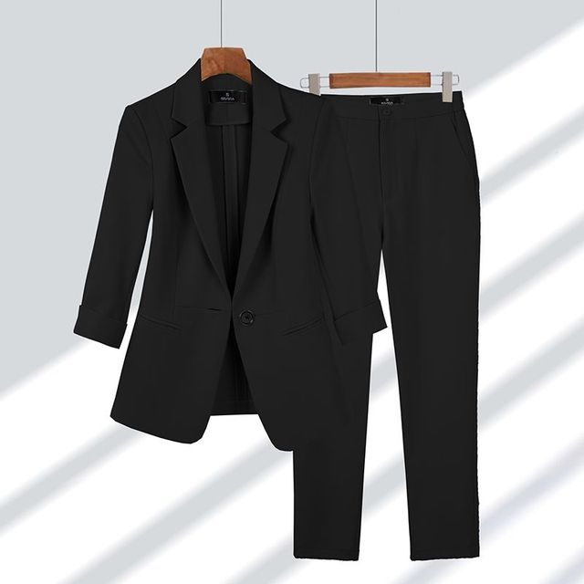 Chloe - Blazer & Trouser Set Black Set Blazer