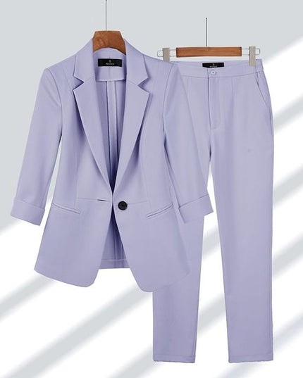 Chloe - Blazer & Trouser Set Lilla Purple Set Blazer