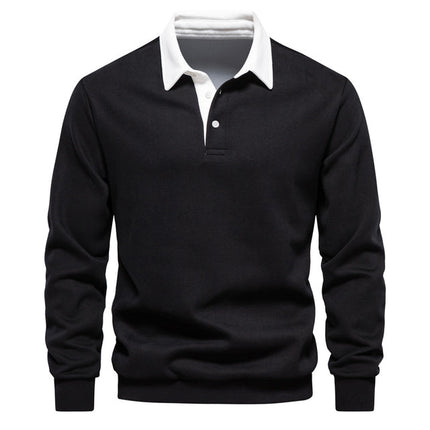 Grant | Polo Pullover Black Pullover/Sweater