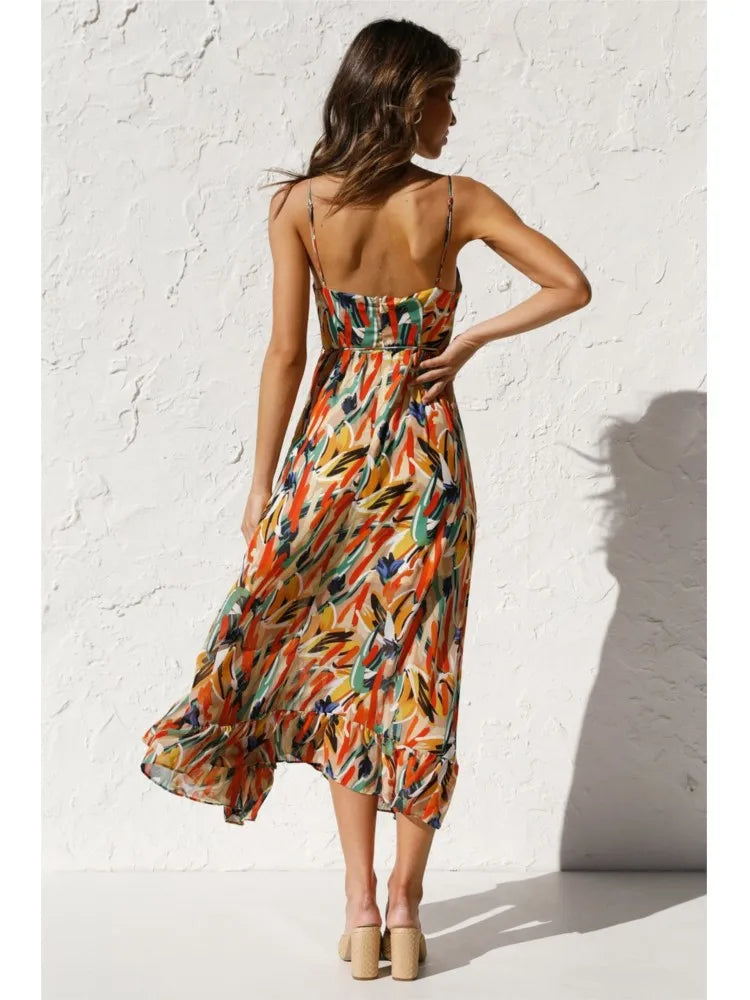 Elise™ | Colored midi dress Dresses