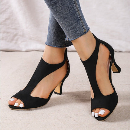 Océane Dubois | Fashionable Foot-Supportive High-Heels Black Heels