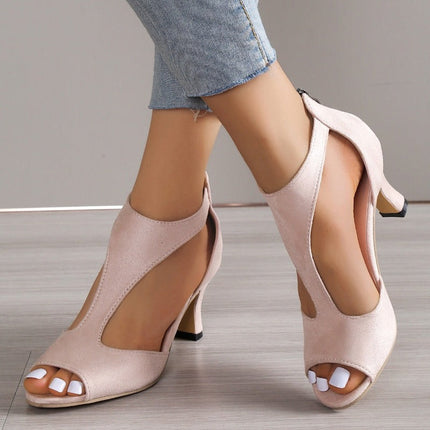 Océane Dubois | Fashionable Foot-Supportive High-Heels Pink Heels