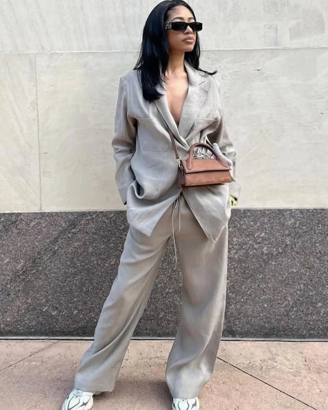 Ivy | Casual Chic Set Grey