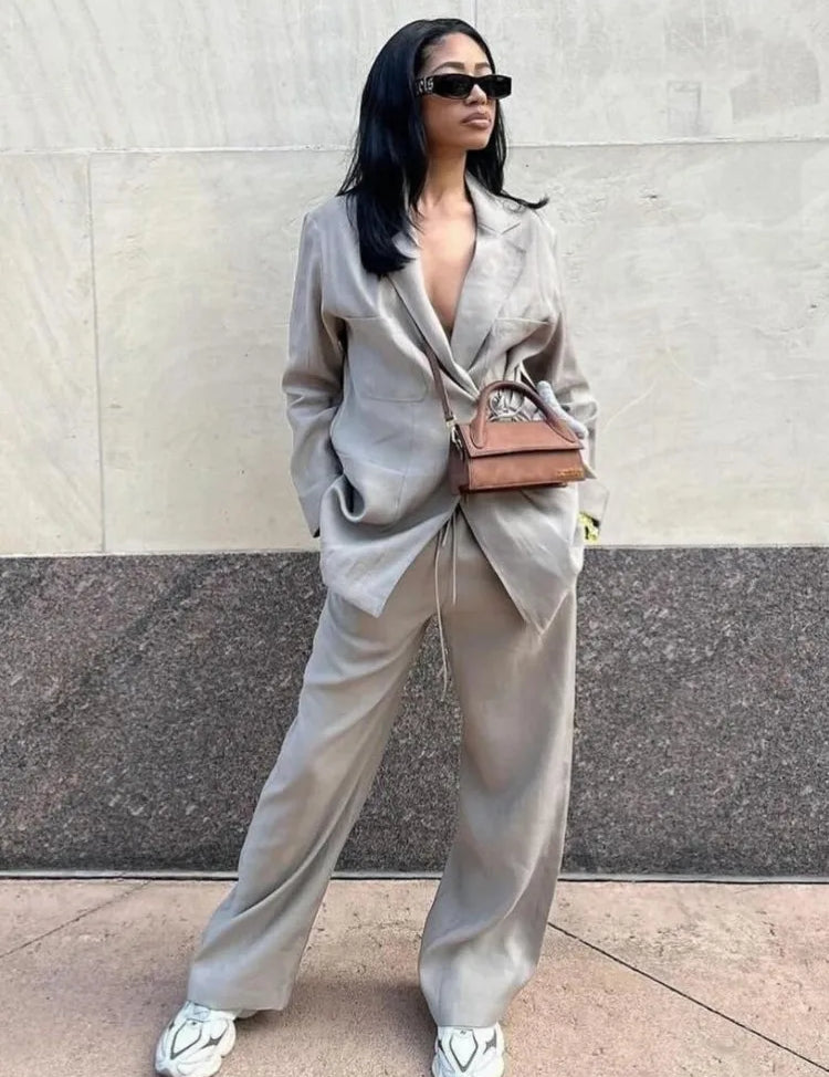 Ivy | Casual Chic Set Grey