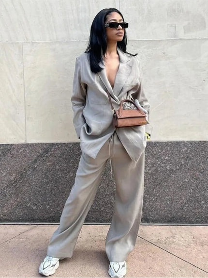 Ivy | Casual Chic Set Grey