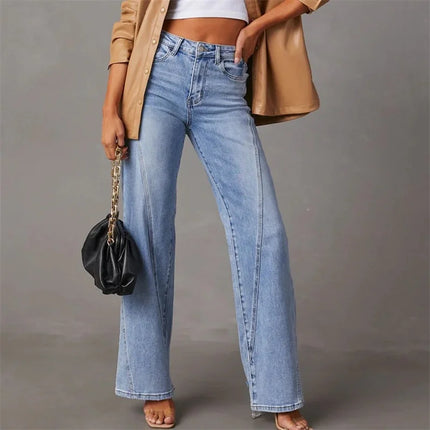 Cate | Flared Denim Jeans Blue Pants