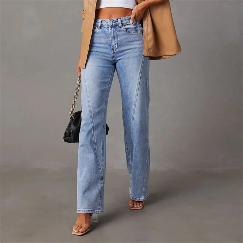 Cate | Flared Denim Jeans Pants