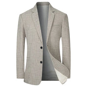 Men's Vintage-Style Slim Fit Blazer Gray Blazer