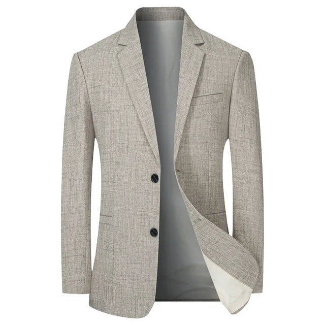 Men's Vintage-Style Slim Fit Blazer Gray Blazer