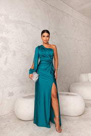 Fione | Elegant and refined dress Turquoise Dresses