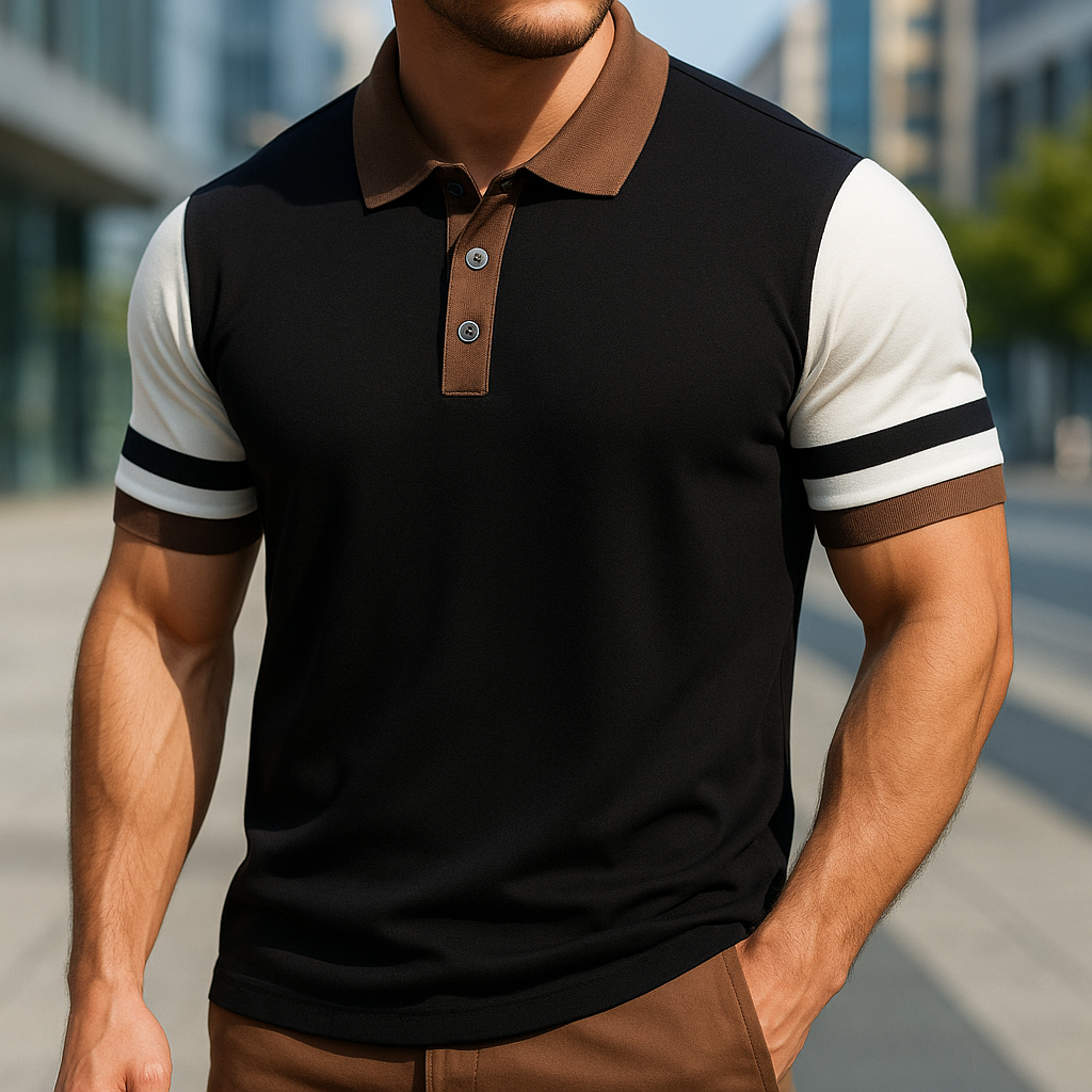 Luxurious Knitted Silk Polo Shirt