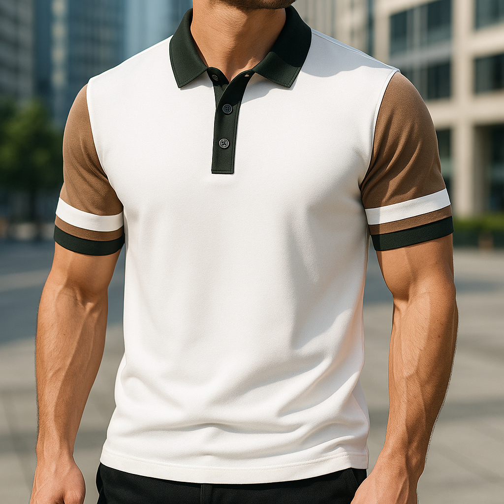 Luxurious Knitted Silk Polo Shirt