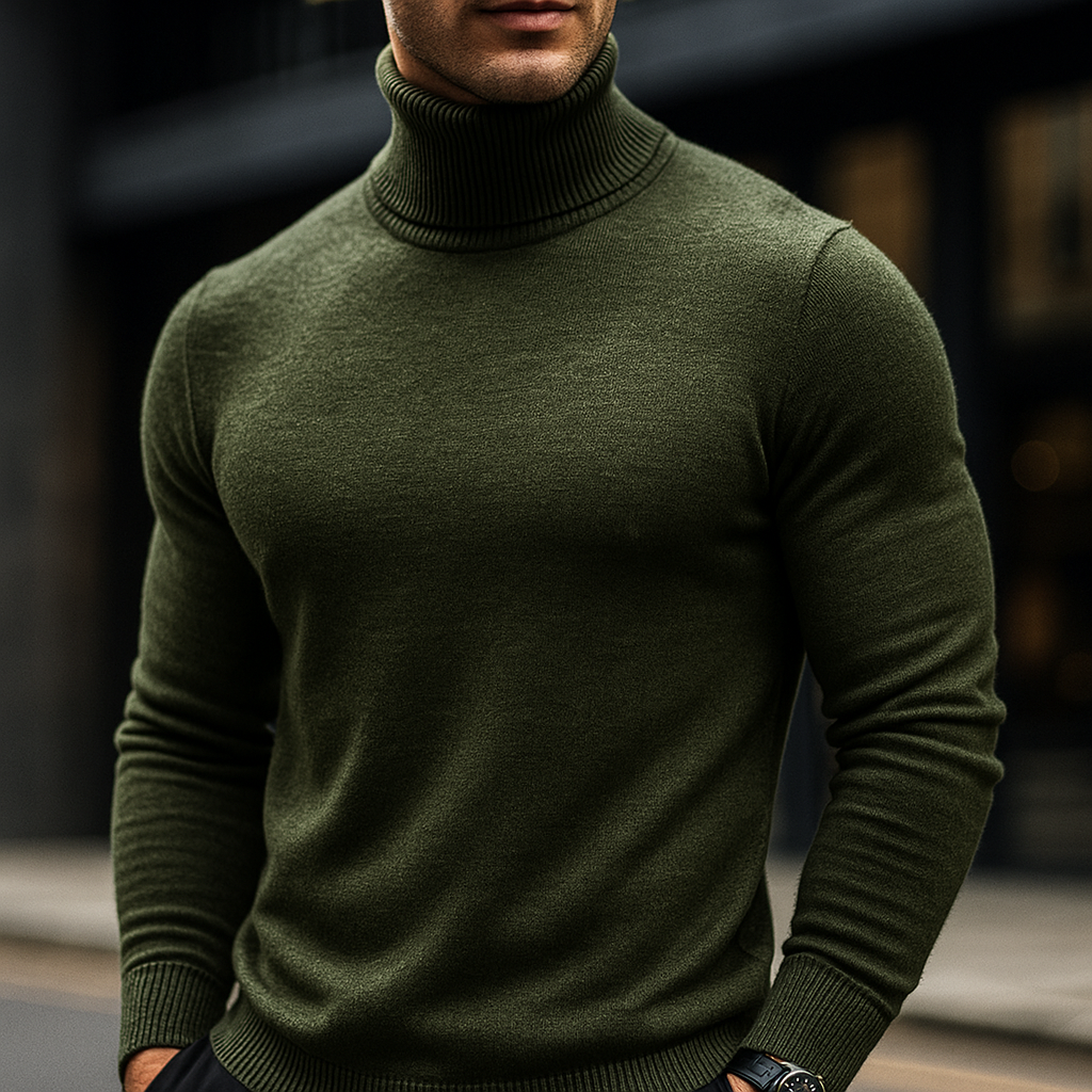 Cozy Knit Turtleneck Sweater