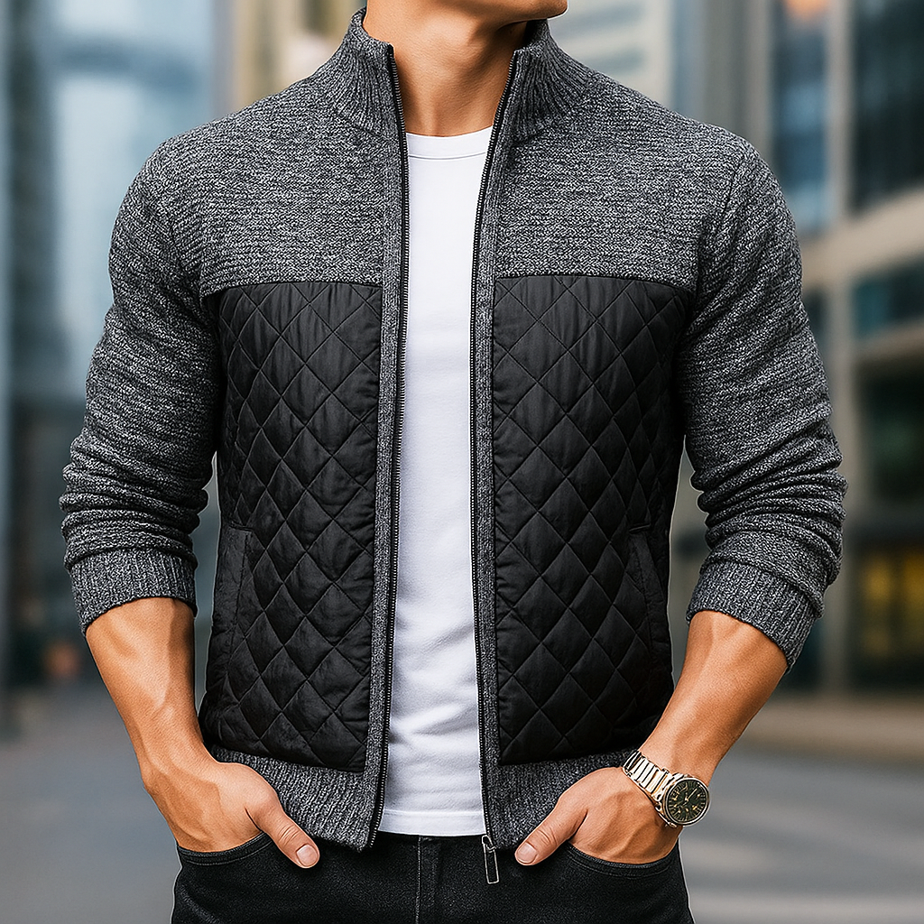 Knitted Cotton Jacket - Montaro