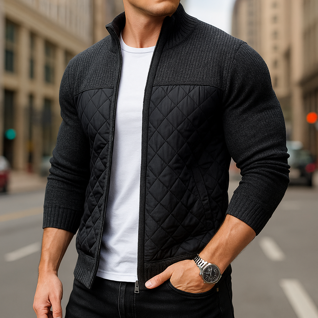 Knitted Cotton Jacket - Montaro