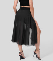 Livan | High Waisted 2-in-1 Skirt Skirts - woman - mid