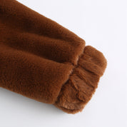 Women's Hooded Faux Fur Jacket Faux Fur Jacket