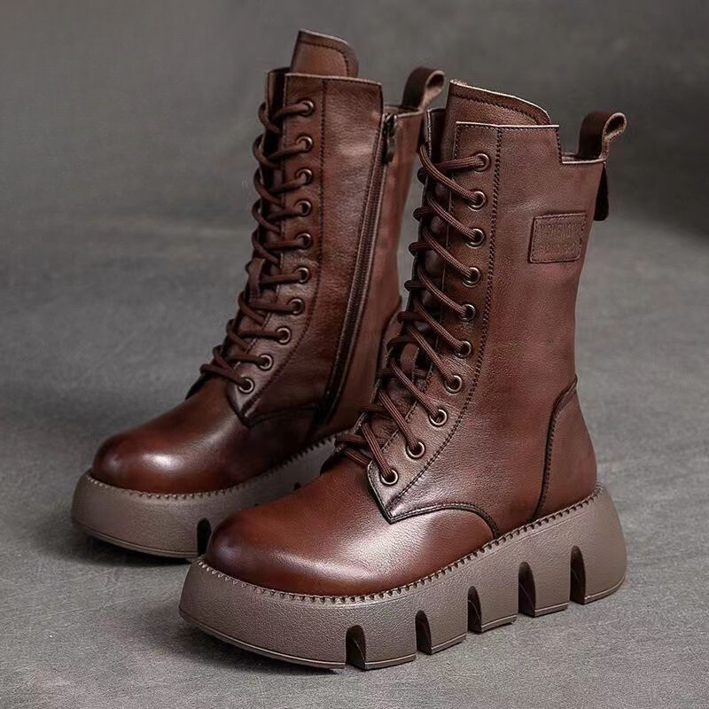Élodie Lavin Elegance Mid‑Rise Boots Boots