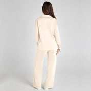 Women’s V‑Neck Long Sleeve Lounge Set Outfit Sets