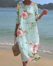 Selene | Floral Dress Blue Dresses