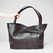 Aurelia | Vintage Leather Shoulder Bag Black