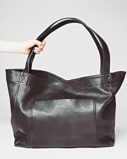 Aurelia | Vintage Leather Shoulder Bag Black