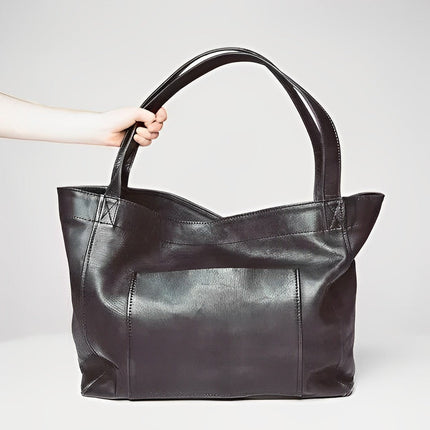Aurelia | Vintage Leather Shoulder Bag Black