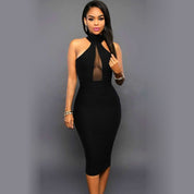 Elegant Satin Bodycon Party Dress Dresses