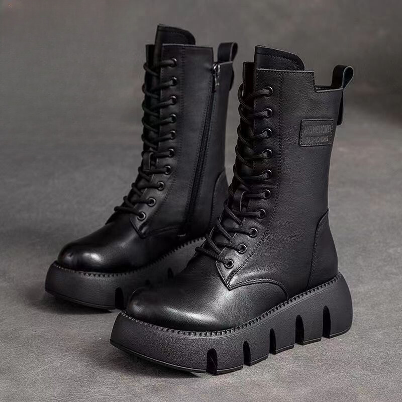 Élodie Lavin Elegance Mid‑Rise Boots Boots