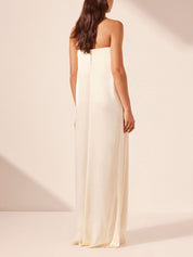 Elegant Satin Maxi Evening Gown Dress Dresses