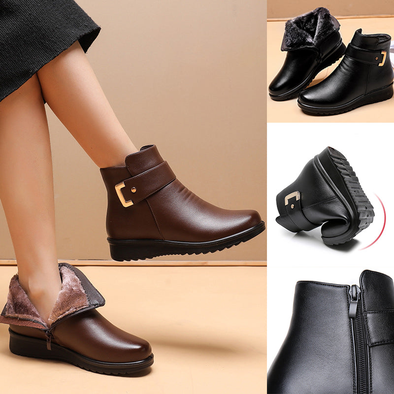 Lucy | Comfortable anti-slip boots Chaussures en cuir pour femmes