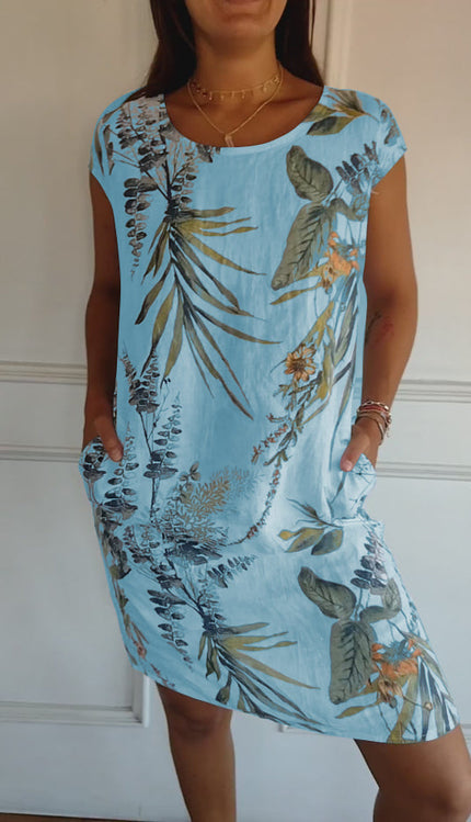 Aimee | Comfort dress Light blue Dresses