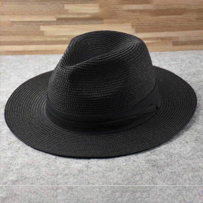 Andre | Classic Handmade Panama Hat Black Hats