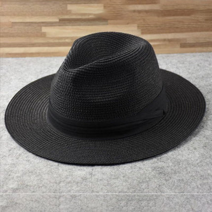 Andre | Classic Handmade Panama Hat Black Hats