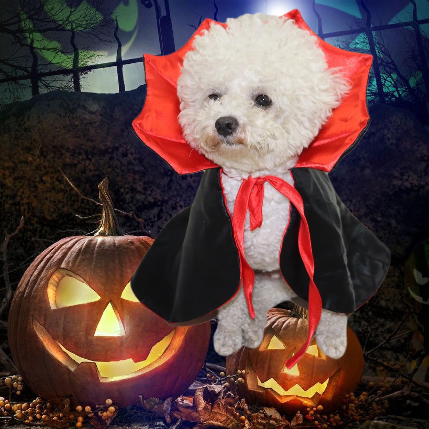 Pet Vampire Cloak Halloween Costume Pet Apparel