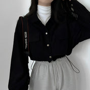 Corduroy Drawstring Short Jacket Short Jacket