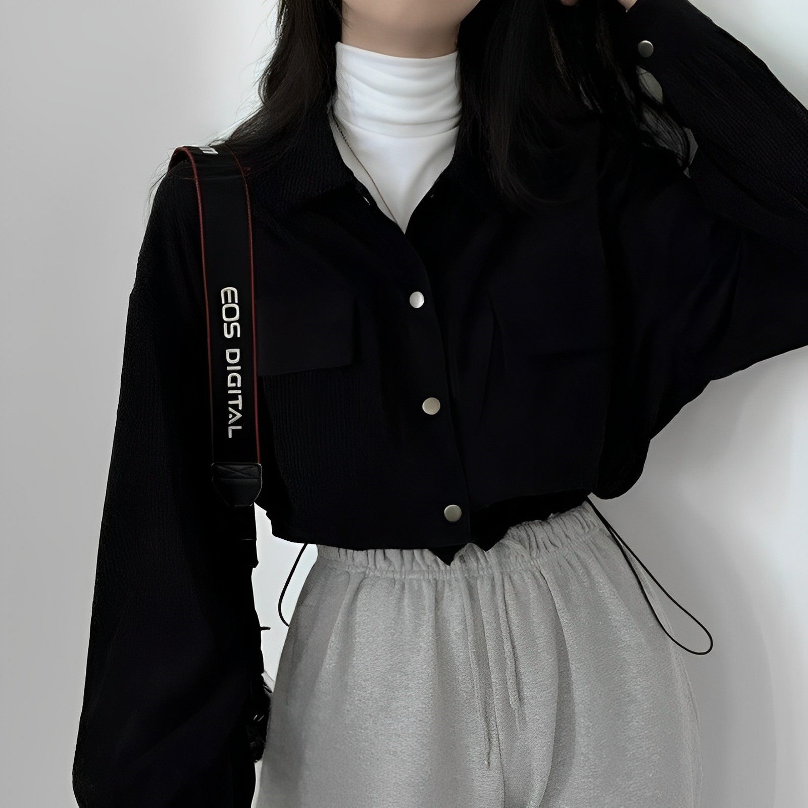 Corduroy Drawstring Short Jacket Short Jacket
