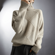 Comfort Turtleneck Sweater Khaki Sweater