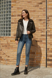 Faux Suede Winter Jacket Jackets