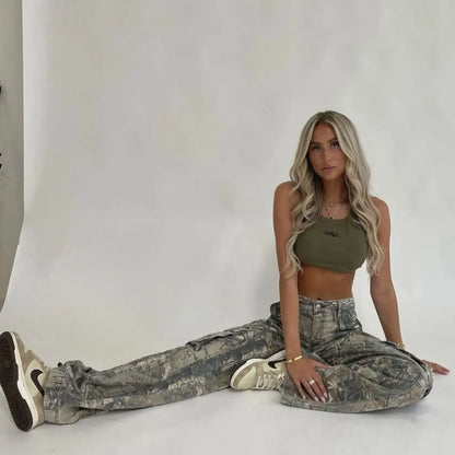 Unisex Camo Cargo Pants