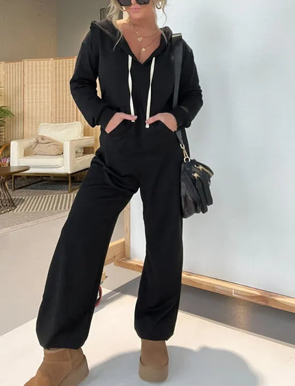 Isa™ | Effortless Comfort Daily Jumpsuit Black Jumpsuit