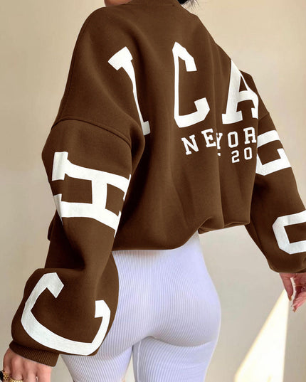 Dina | Oversized Sweatshirt BROWN