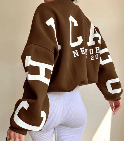 Dina | Oversized Sweatshirt BROWN