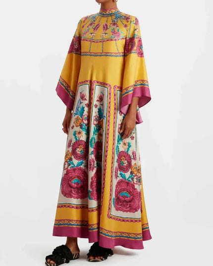 Long Flowing Casual and Fashionable Maxi Dress Yellow Dresses