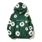 Pure Cotton Kapok Foam-Print Hoodie Sweater Hoodie