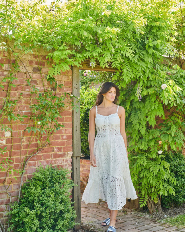 Zia™ | White Cannes Broderie Dress XL Dresses
