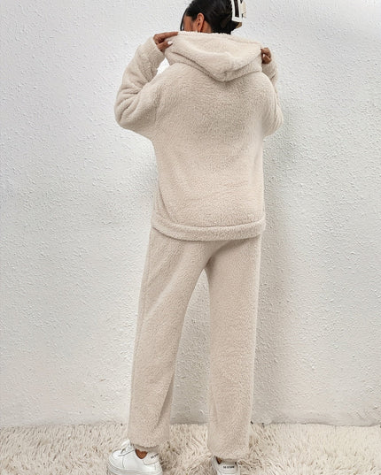 Ultra-Soft Teddy Fleece Lounge Set Loungewear
