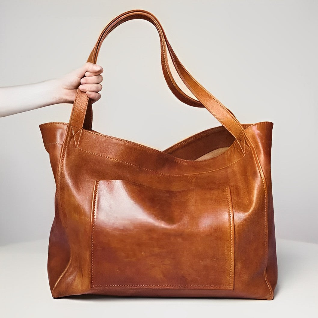 Aurelia | Vintage Leather Shoulder Bag Brown