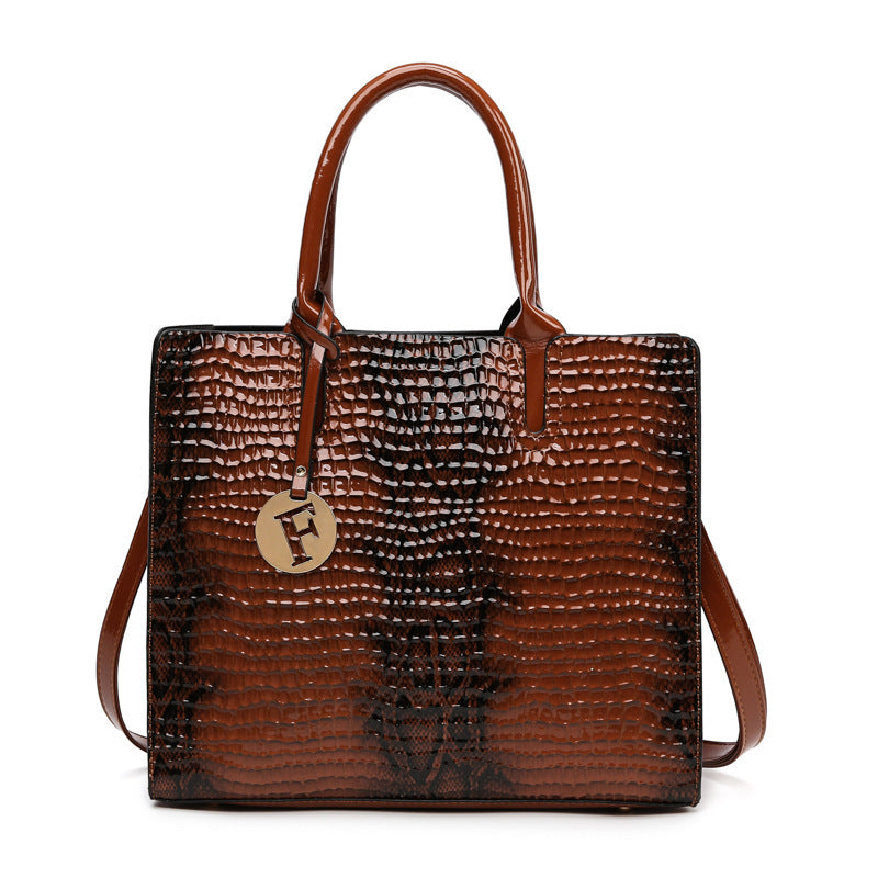 Women’s PU Leather Handheld Crossbody Bag Brown Crossbody Bag